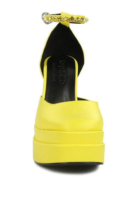 Martini Sky High Platform Sandals - Tigbul's Variety Fashion Shop