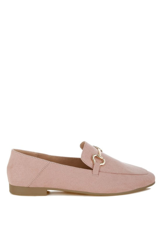 Noltas Horsebit Embellished Flat Loafers - Tigbul's Variety Fashion Shop