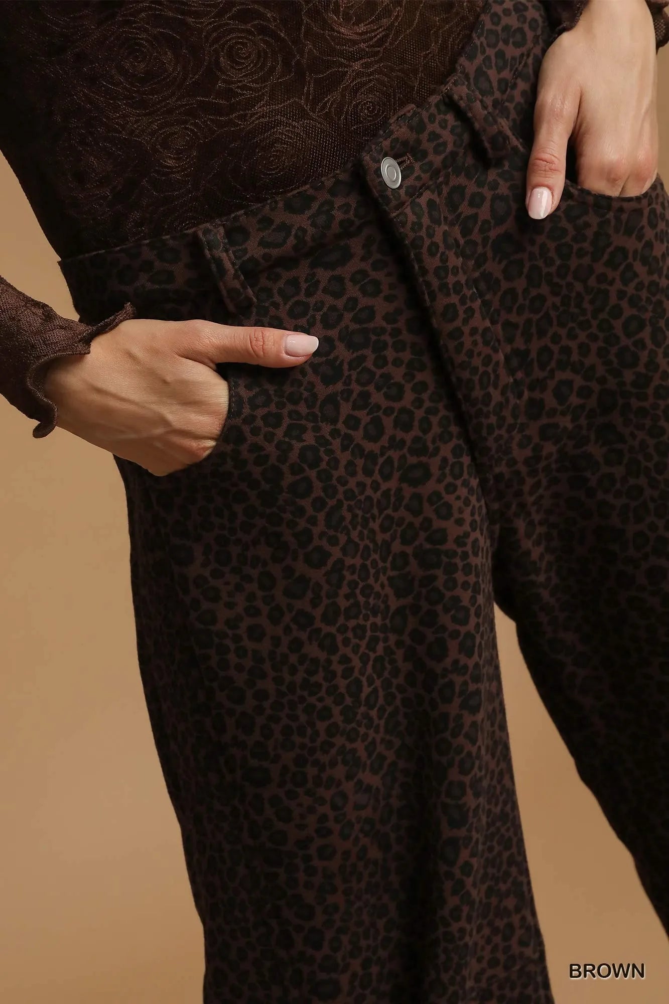 Umgee Leopard Print Wide Leg Pants - Tigbul's Variety Fashion Shop