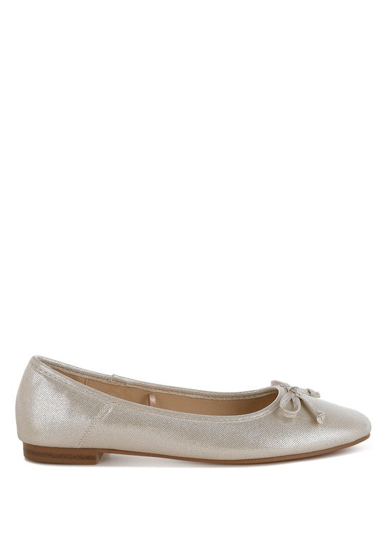 Agshin Metallic Ballet Flats - Tigbul's Variety Fashion Shop