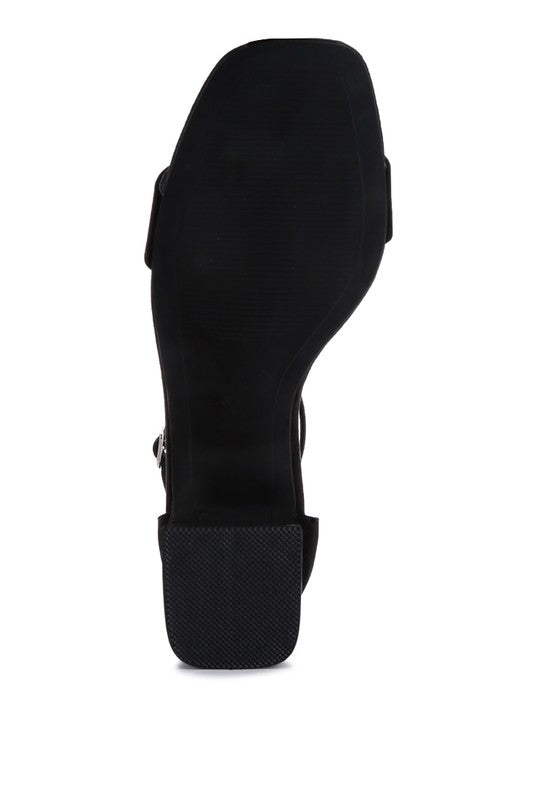 Eshe Block Heel Sandals - Tigbul's Variety Fashion Shop