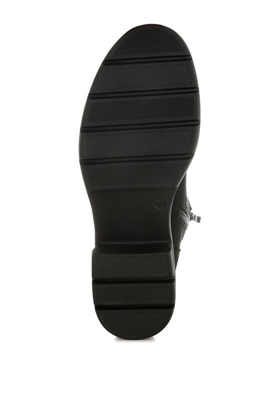 Azalea Lace Up High Ankle Boots - Tigbul's Variety Fashion Shop