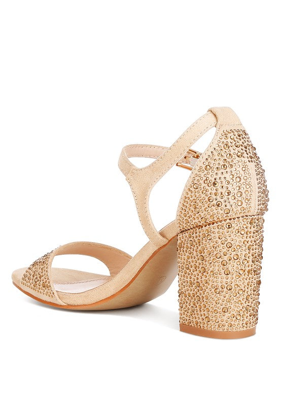 Navoli Rhinestones Embellished Sandals - Tigbul's Variety Fashion Shop