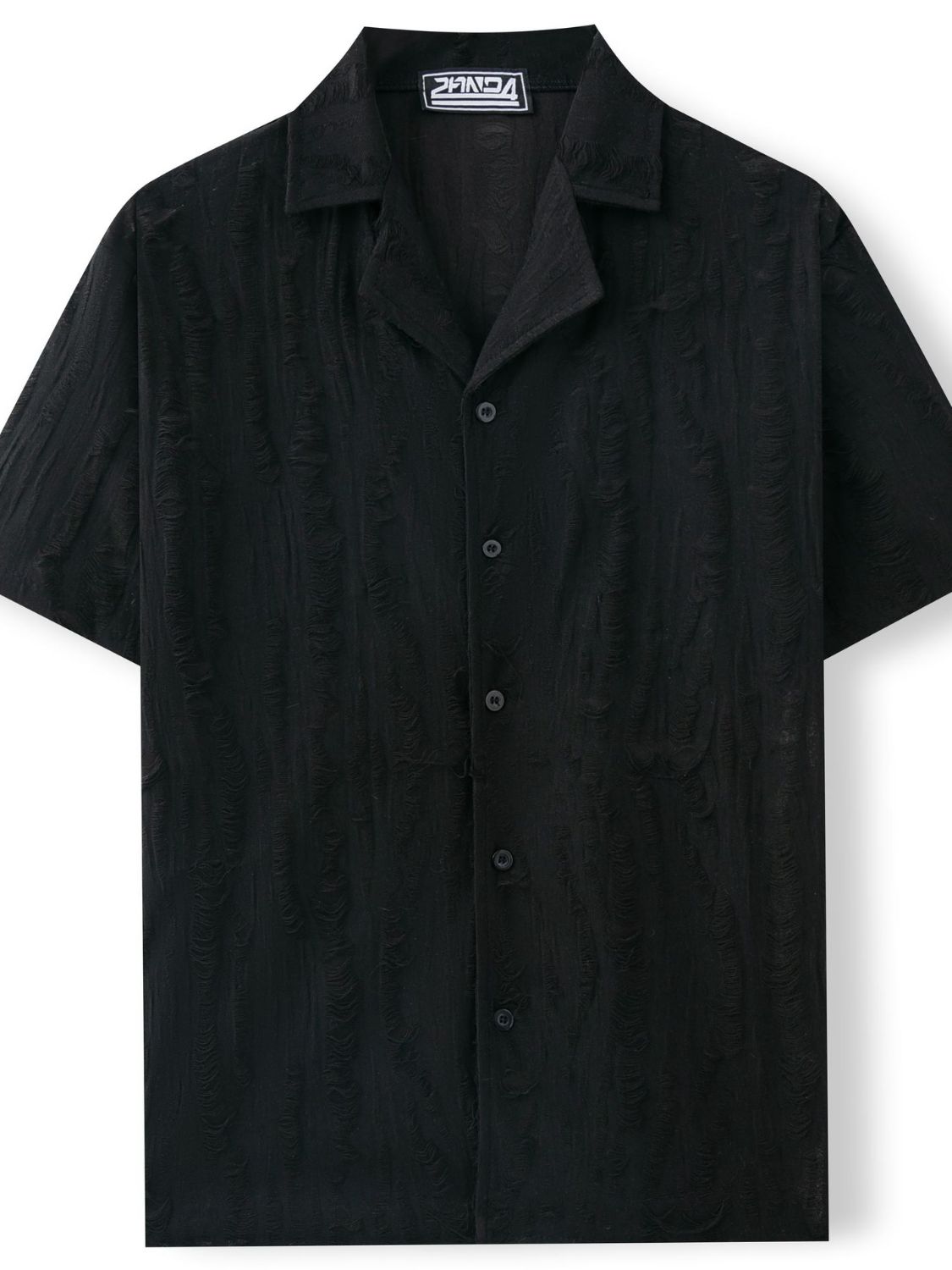 Men's Plus Size Collared Neck Short Sleeve Shirt - Tigbul's Variety Fashion Shop