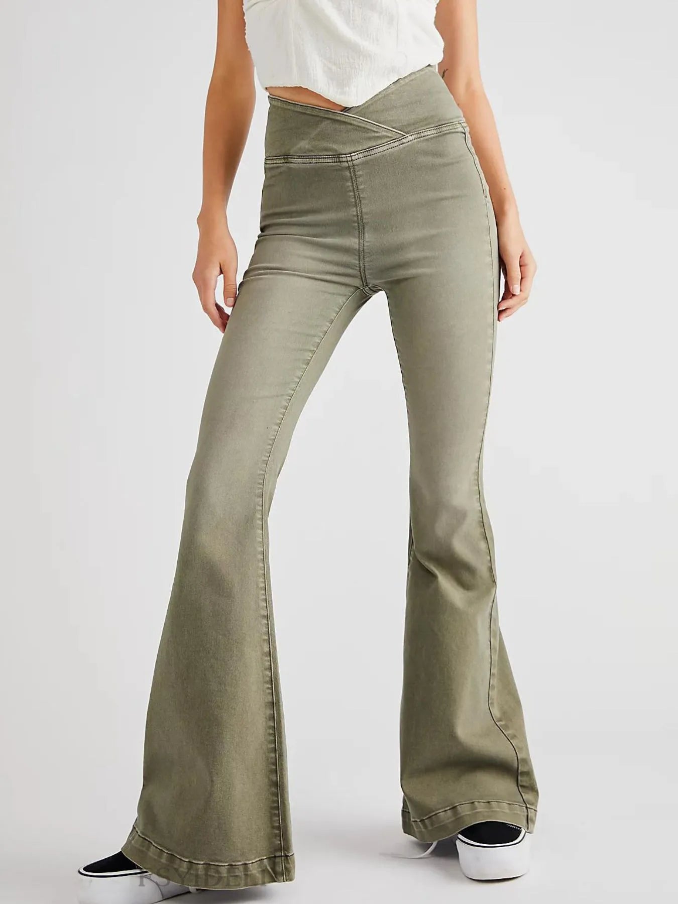 High Waist Flare Jeans - Tigbul's Variety Fashion Shop