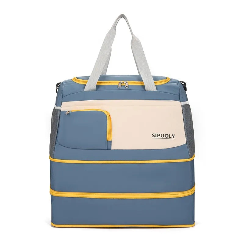 Color Block Oxford Cloth Travel Bag - Tigbul's Variety Fashion Shop