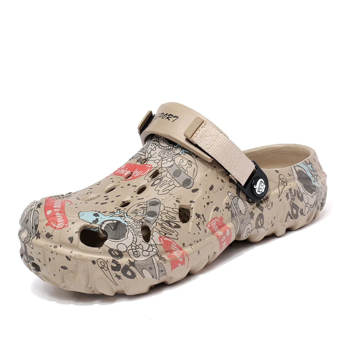 Men's Printed Platform Sandals - Tigbul's Variety Fashion Shop