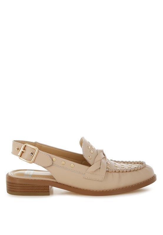 Remykin Braided Penny Strap Loafers - Tigbul's Variety Fashion Shop