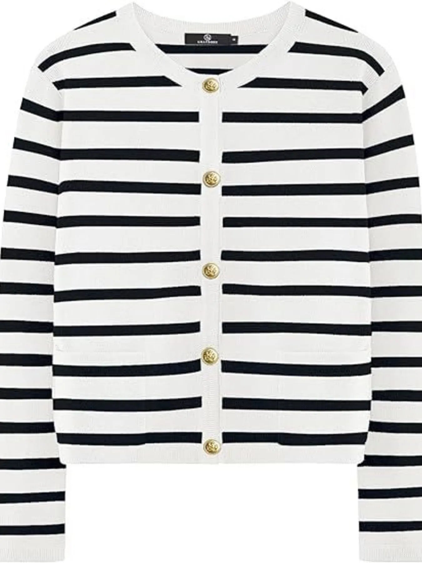 Striped Button-Up Cardigan - Tigbul's Variety Fashion Shop