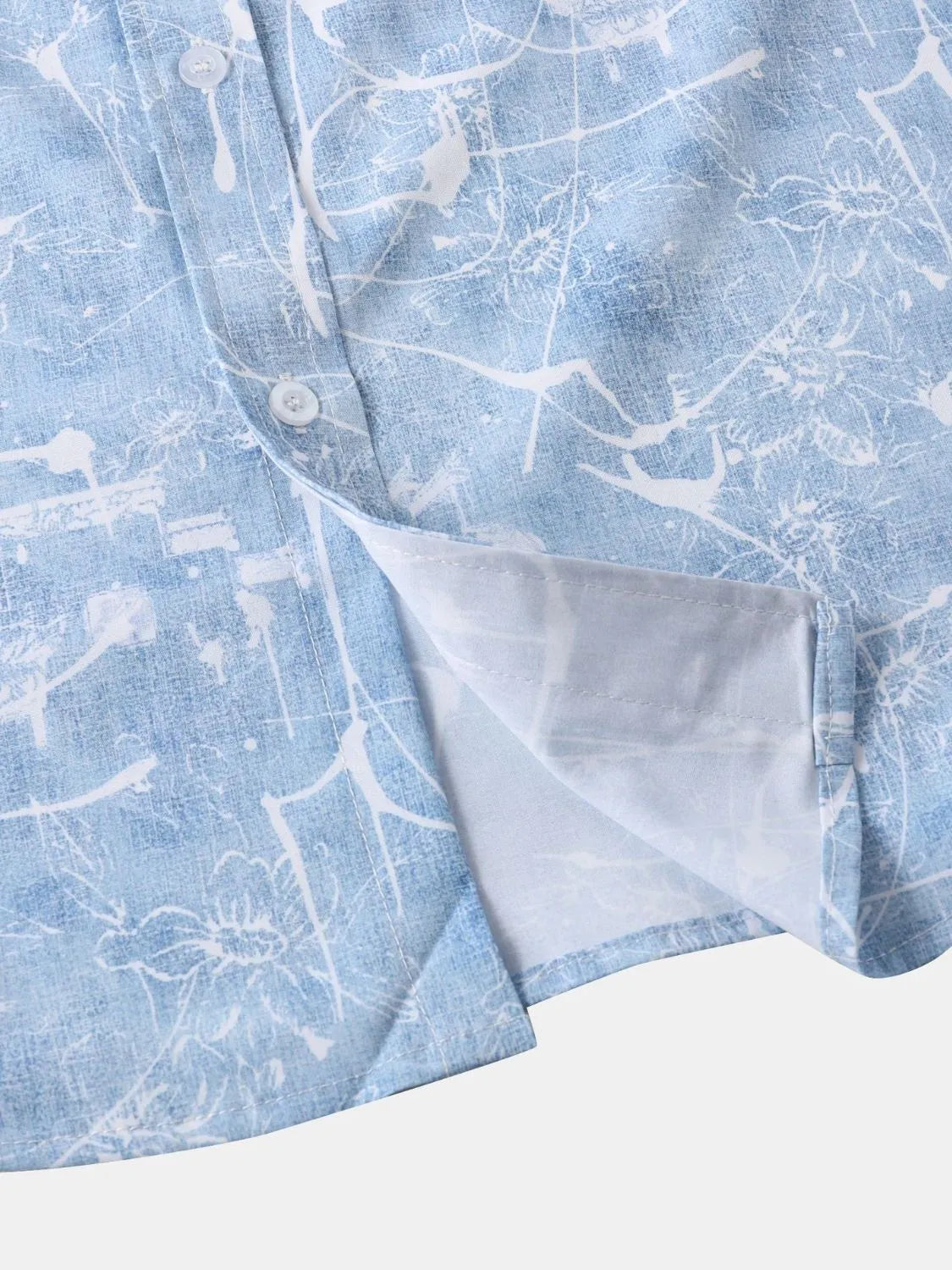 Men's Printed Short Sleeve Button Down Shirt - Tigbul's Variety Fashion Shop