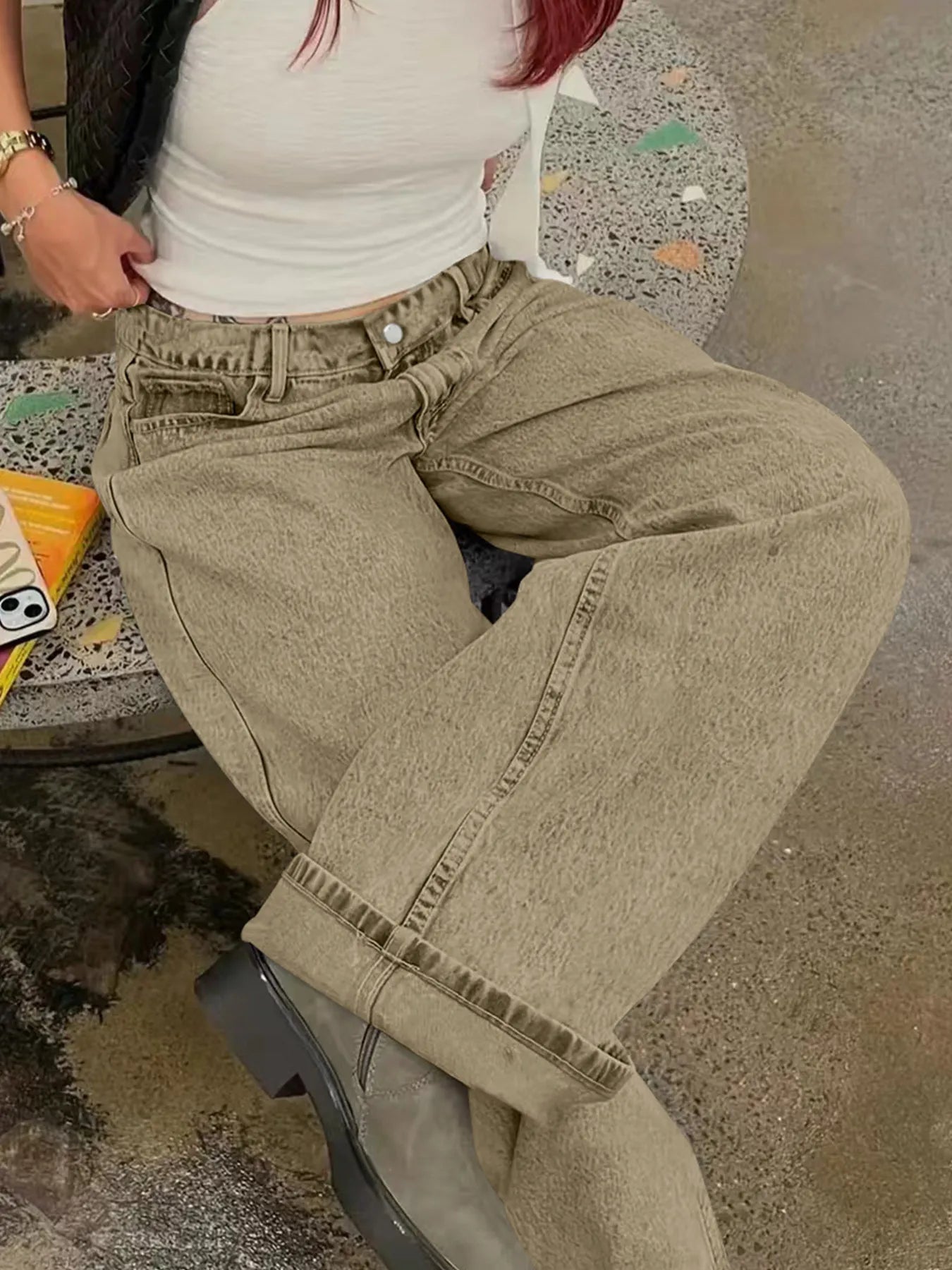 Wide Leg Jeans - Tigbul's Variety Fashion Shop