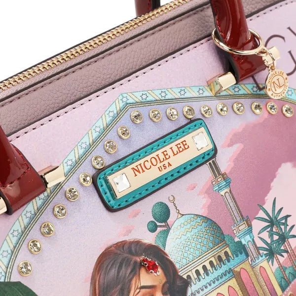 Nicole Lee USA Queen Cleopatra Dome Handbag - Tigbul's Variety Fashion Shop