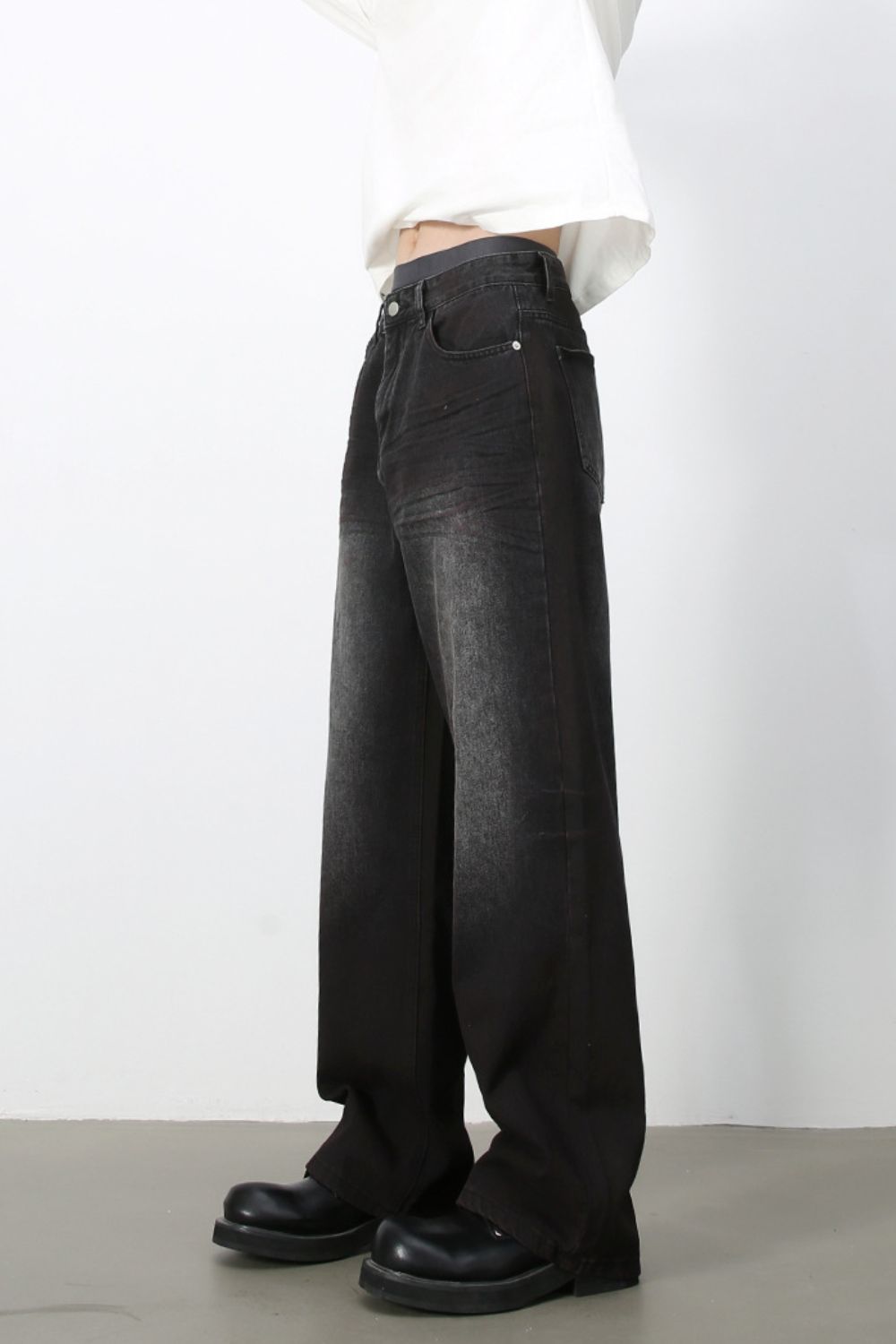 Men's Loose Fit Jeans with Pockets - Tigbul's Variety Fashion Shop