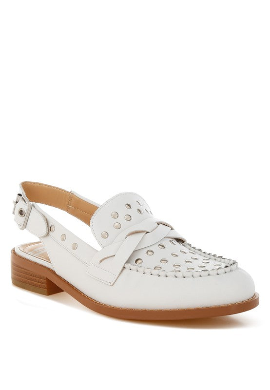 Remykin Braided Penny Strap Loafers - Tigbul's Variety Fashion Shop