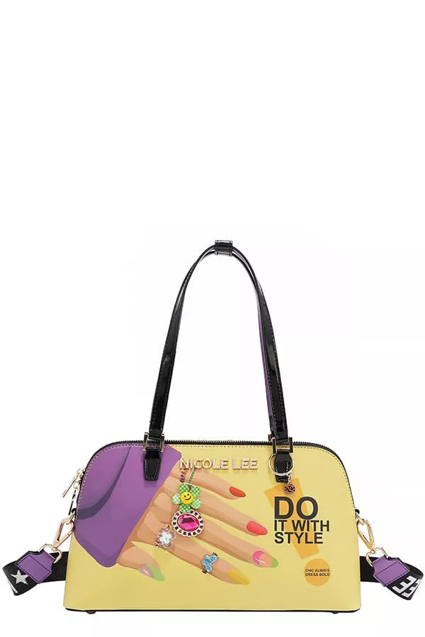 Nicole Lee USA Nail Polish Dome Shoulder Bag - Tigbul's Variety Fashion Shop