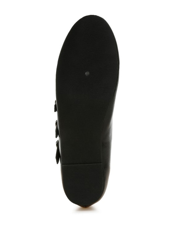 Macarina Triple Strap Mary Jane Ballerinas - Tigbul's Variety Fashion Shop