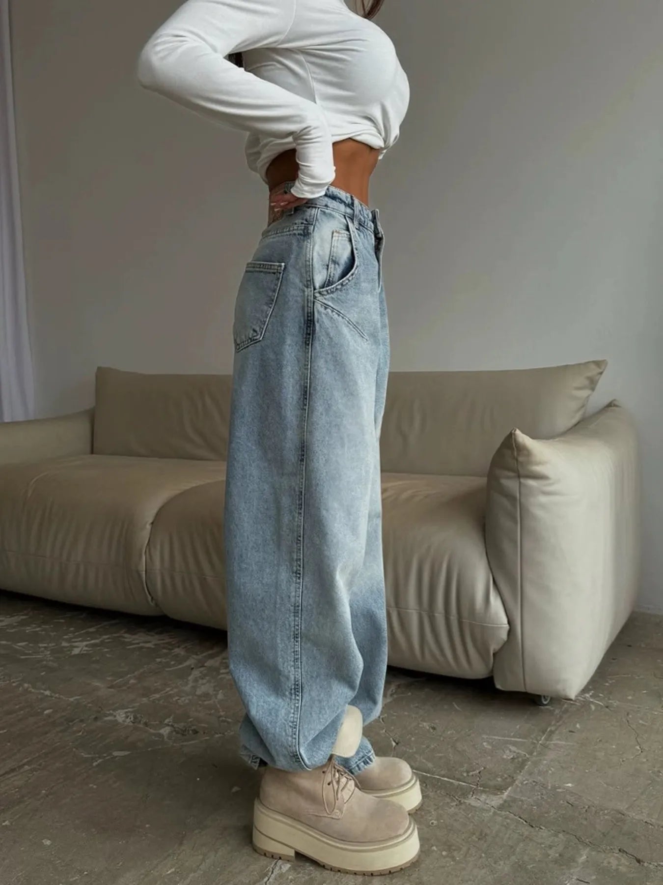 Wide Leg Jeans - Tigbul's Variety Fashion Shop
