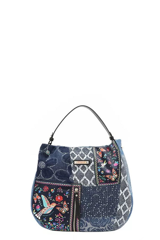 Nicole Lee USA Bosque De Amor Denim Hobo Bag - Tigbul's Variety Fashion Shop