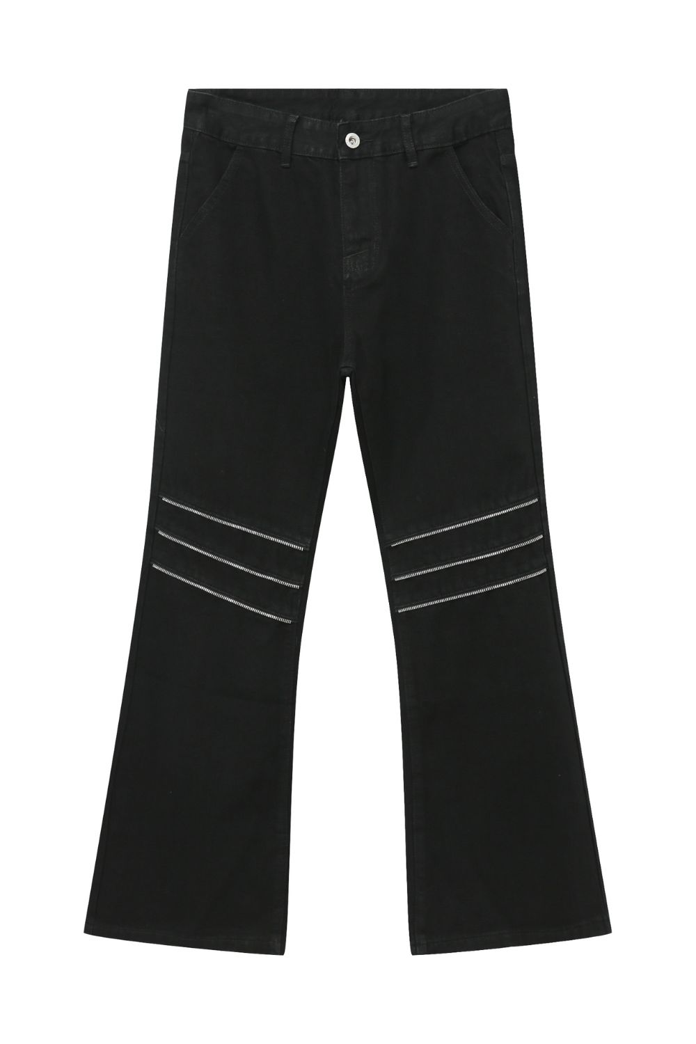 Men's Bootcut Black Jeans with Pockets - Tigbul's Variety Fashion Shop