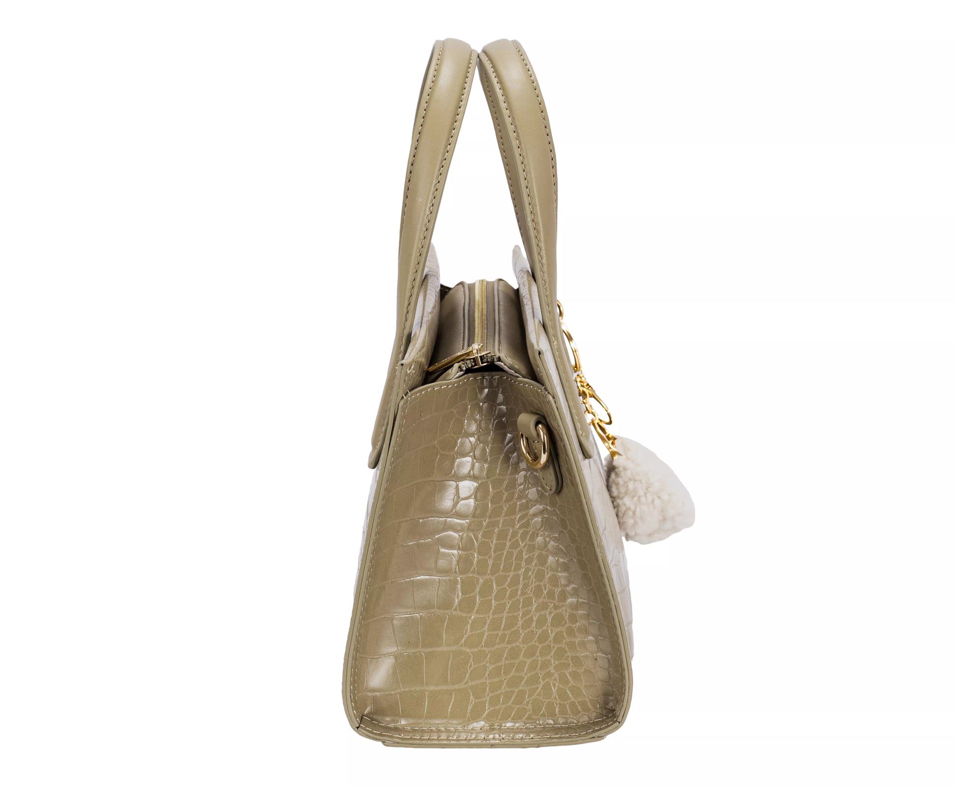 David Jones Crocodile Pattern Handbag - Tigbul's Variety Fashion Shop