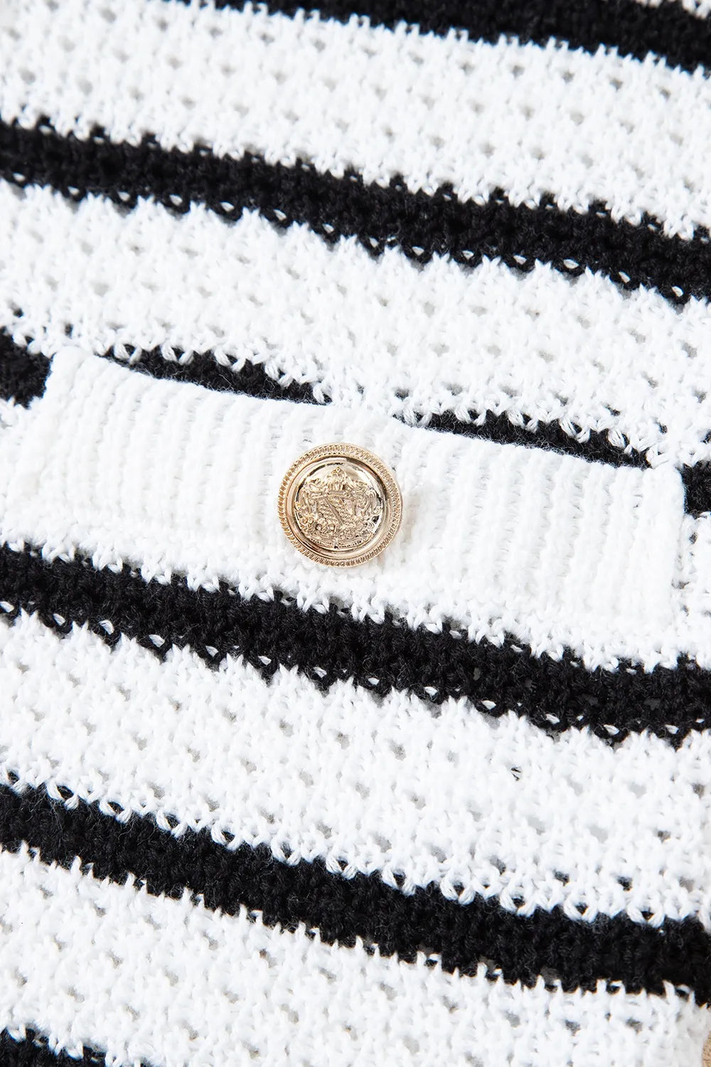 Striped Button-Up Knit Sweater Vest - Tigbul's Variety Fashion Shop