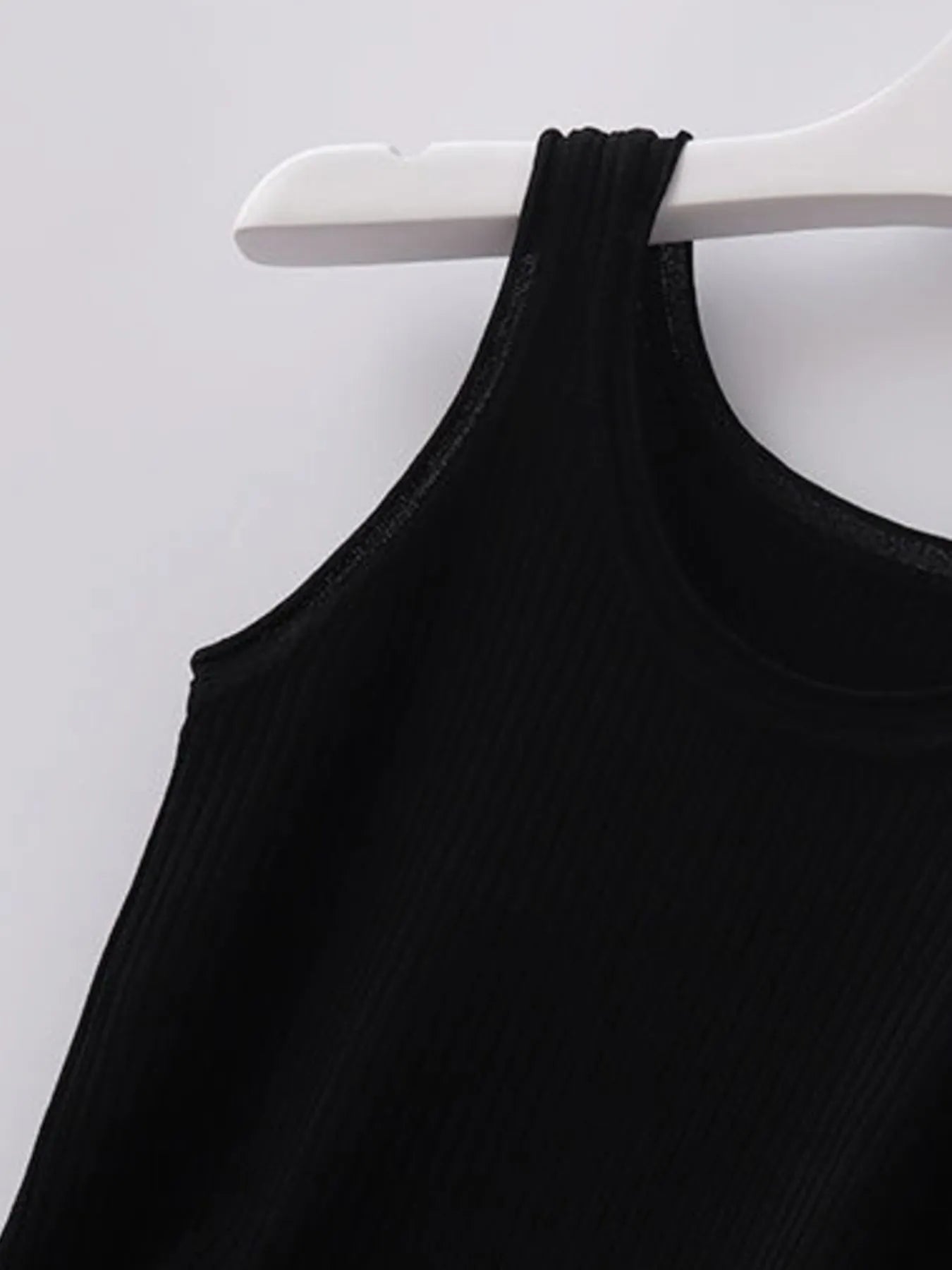 Plus Size Ribbed Knit Scoop Neck Tank Top - Tigbul's Variety Fashion Shop