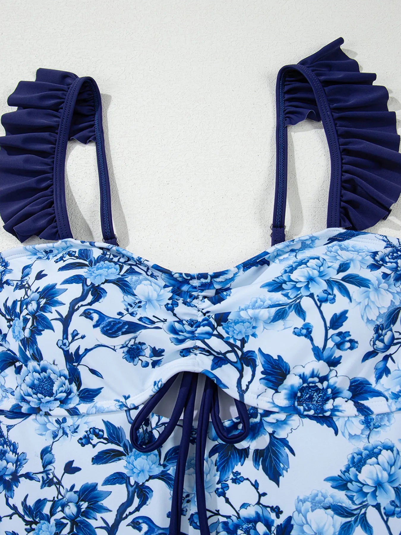 Cutout Ruffled Spaghetti Strap One-Piece Swimwear - Tigbul's Variety Fashion Shop