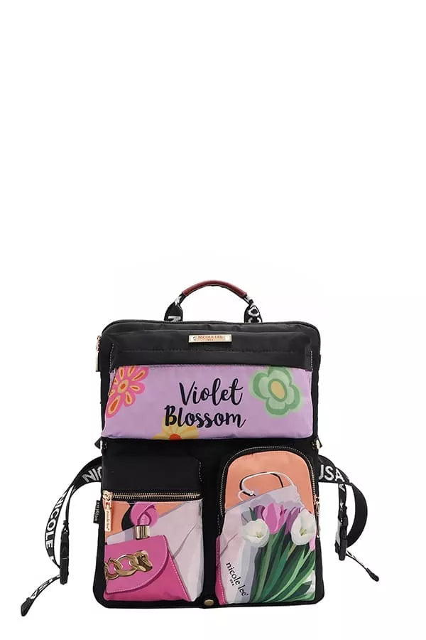 Nicole Lee USA Multi-Pocket Travel Backpack - Tigbul's Variety Fashion Shop