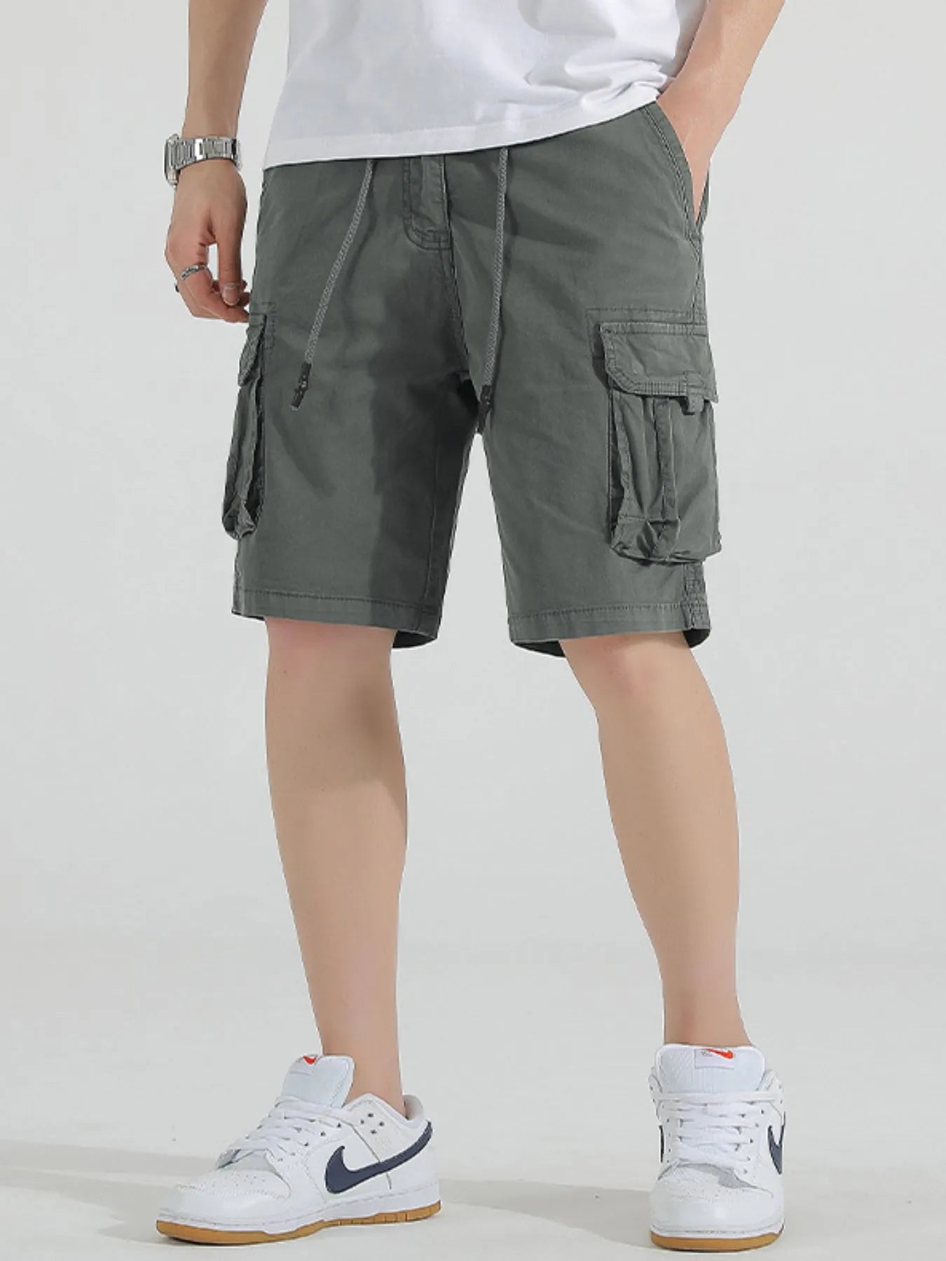 Men's Drawstring Cargo Shorts - Tigbul's Variety Fashion Shop