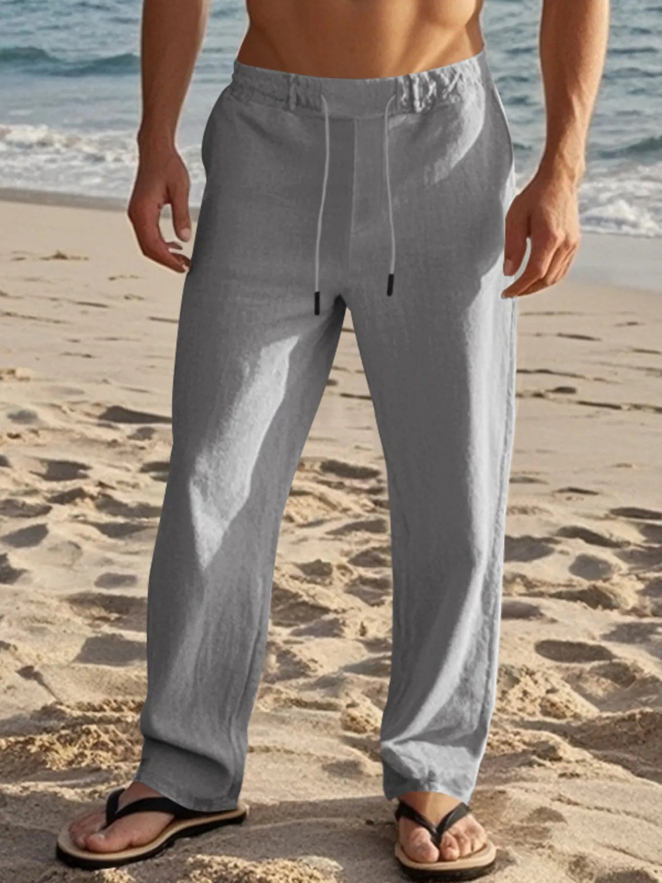 Men's Full Size Casual Drawstring Pants Plus Size - Tigbul's Variety Fashion Shop