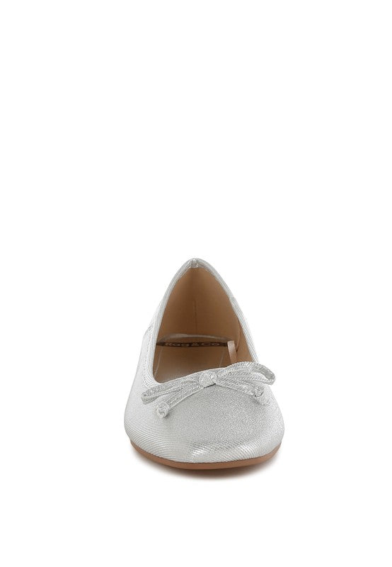 Agshin Metallic Ballet Flats - Tigbul's Variety Fashion Shop