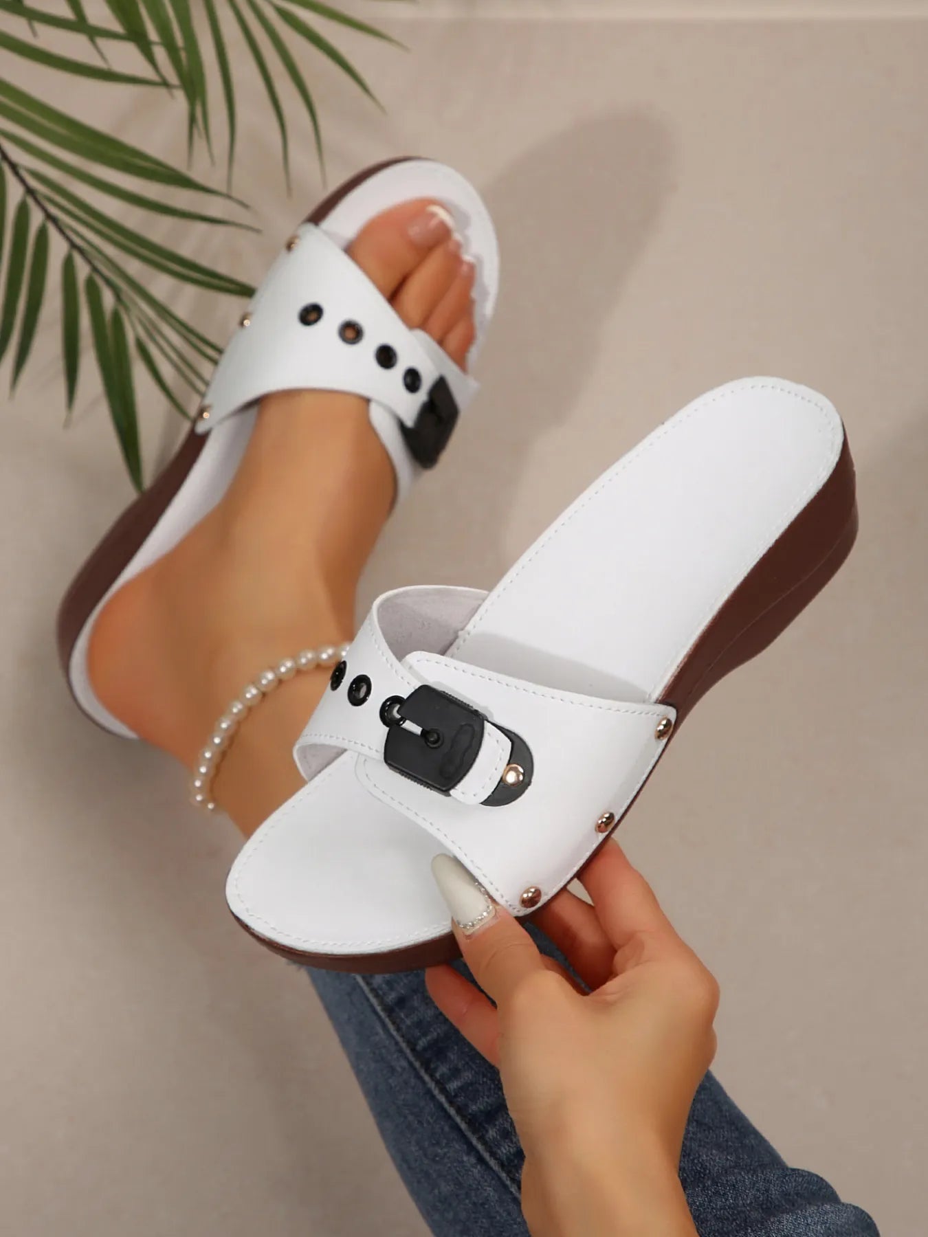 Open Toe Wedge Sandals - Tigbul's Variety Fashion Shop