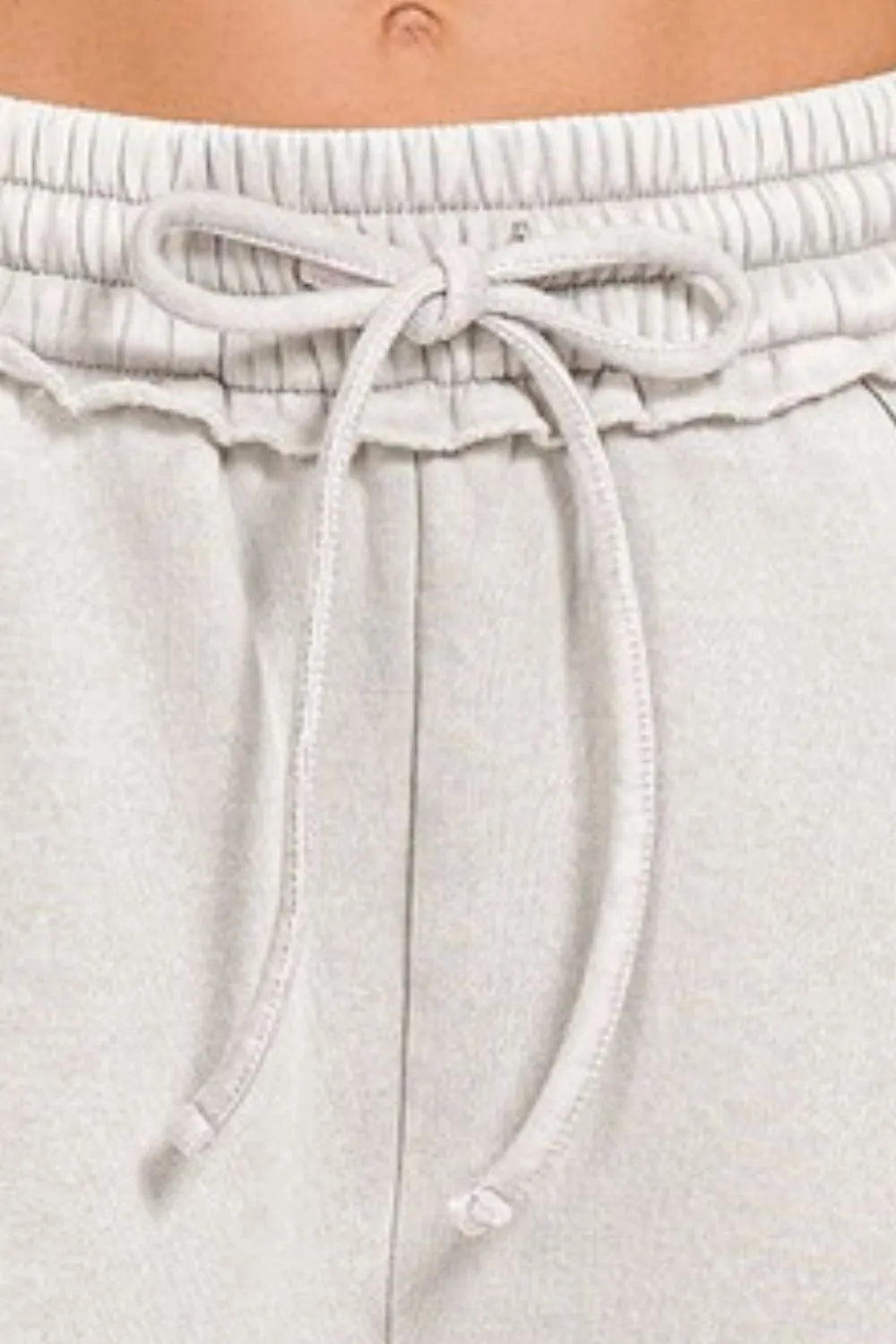 Acid Wash Fleece Drawstring Shorts With Pockets - Tigbul's Variety Fashion Shop