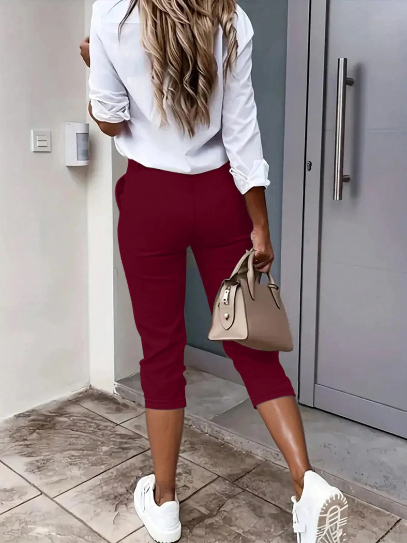 Pleated Detail Pants with Pockets - Tigbul's Variety Fashion Shop