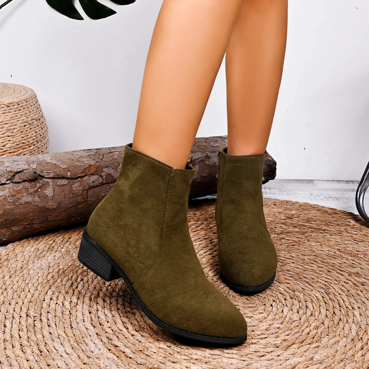 Block Heels Chelsea Boots - Tigbul's Variety Fashion Shop