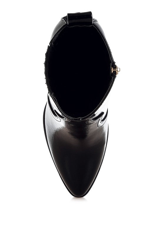Cornus Pointed Toe Ankle Boots - Tigbul's Variety Fashion Shop