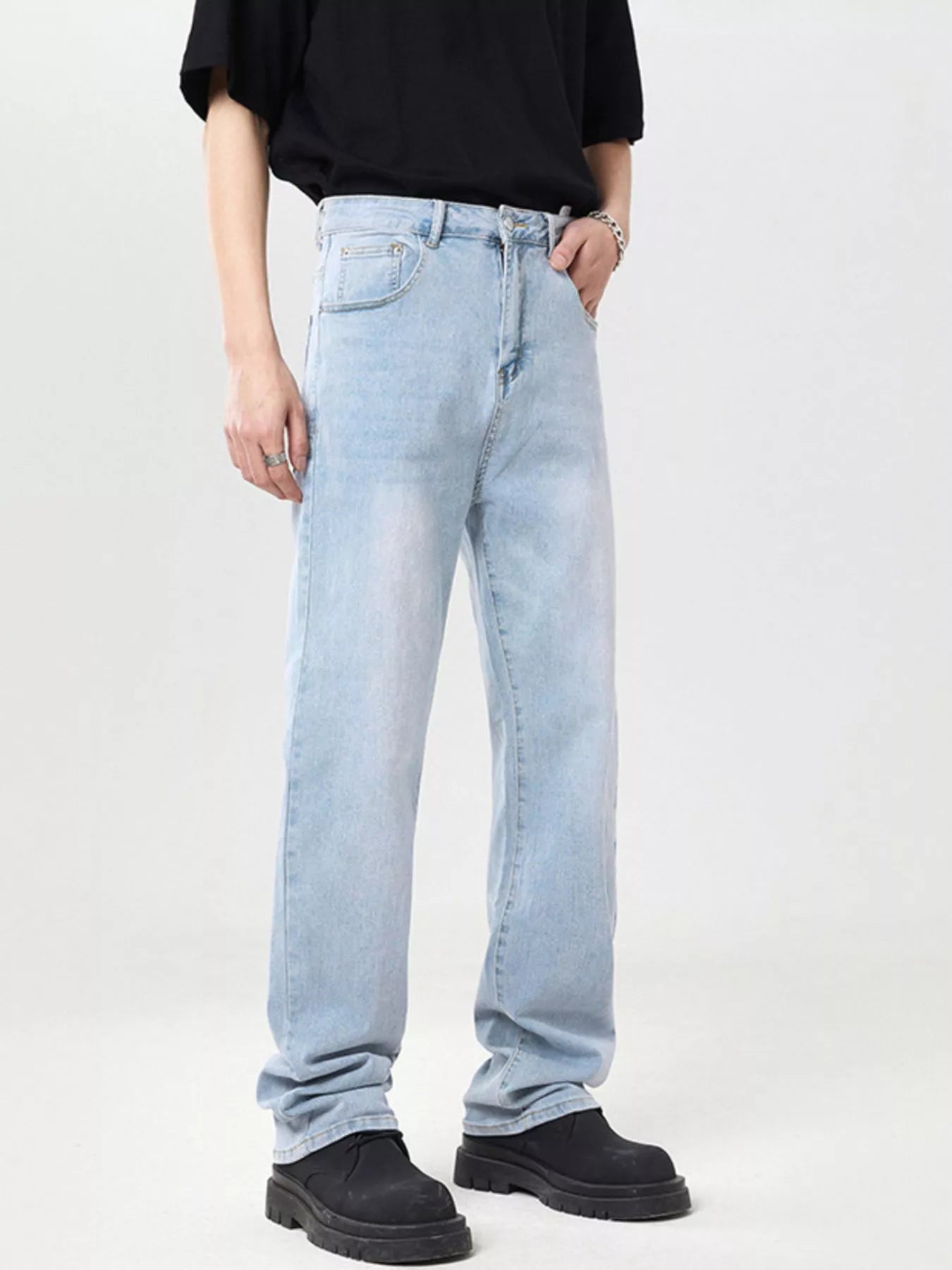 Men's Full Size Wide Leg Jeans Plus Size - Tigbul's Variety Fashion Shop