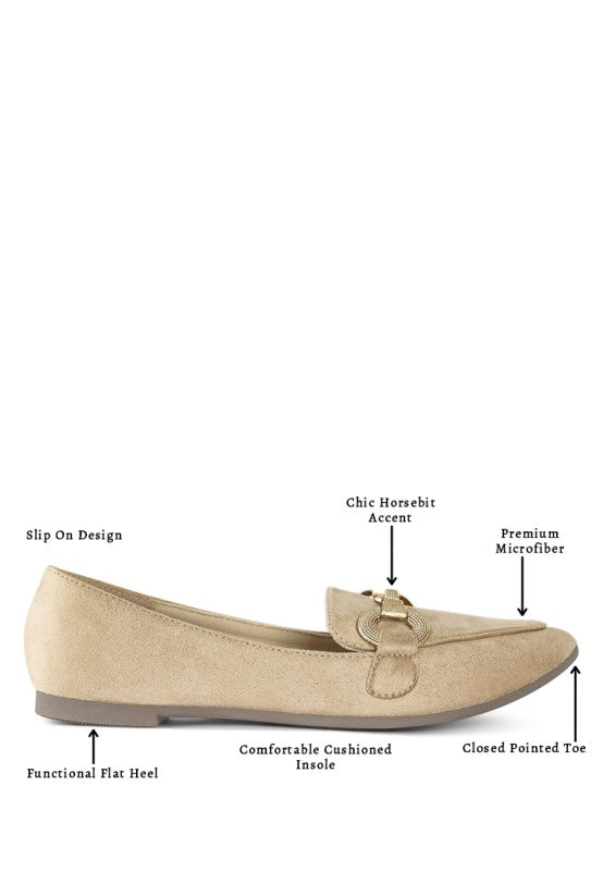 Fembot Horsebit Detail Flexible Loafers - Tigbul's Variety Fashion Shop