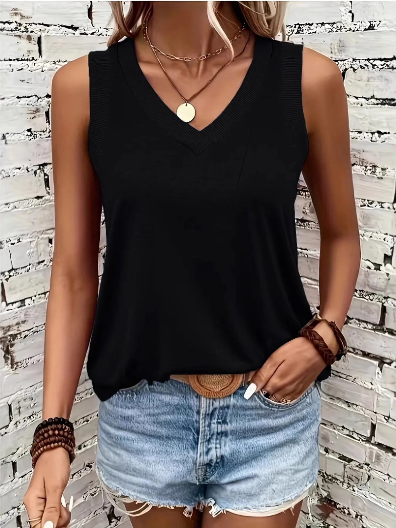 V-Neck Tank - Tigbul's Variety Fashion Shop