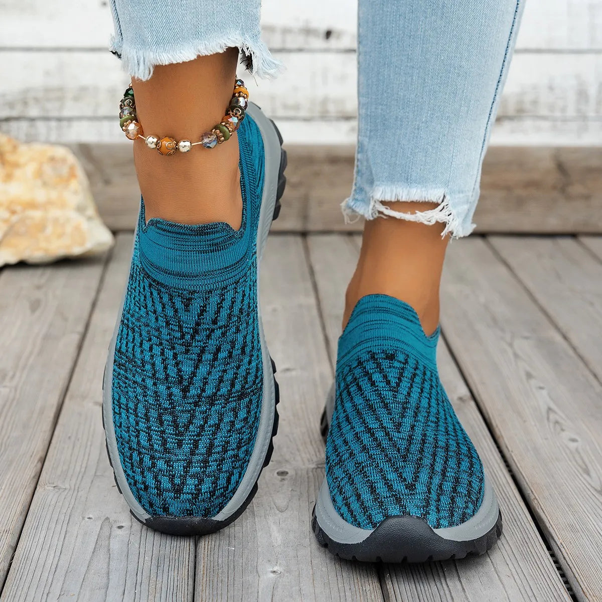 Mesh Round Toe Platform Athletic - Tigbul's Variety Fashion Shop