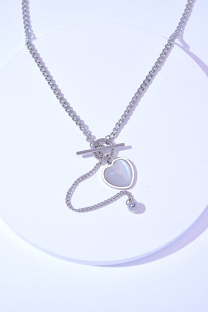 Titanium Steel Heart Necklace - Tigbul's Variety Fashion Shop