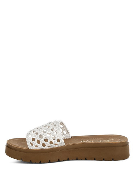 Sayura Woven Slip-On Flatforms - Tigbul's Variety Fashion Shop