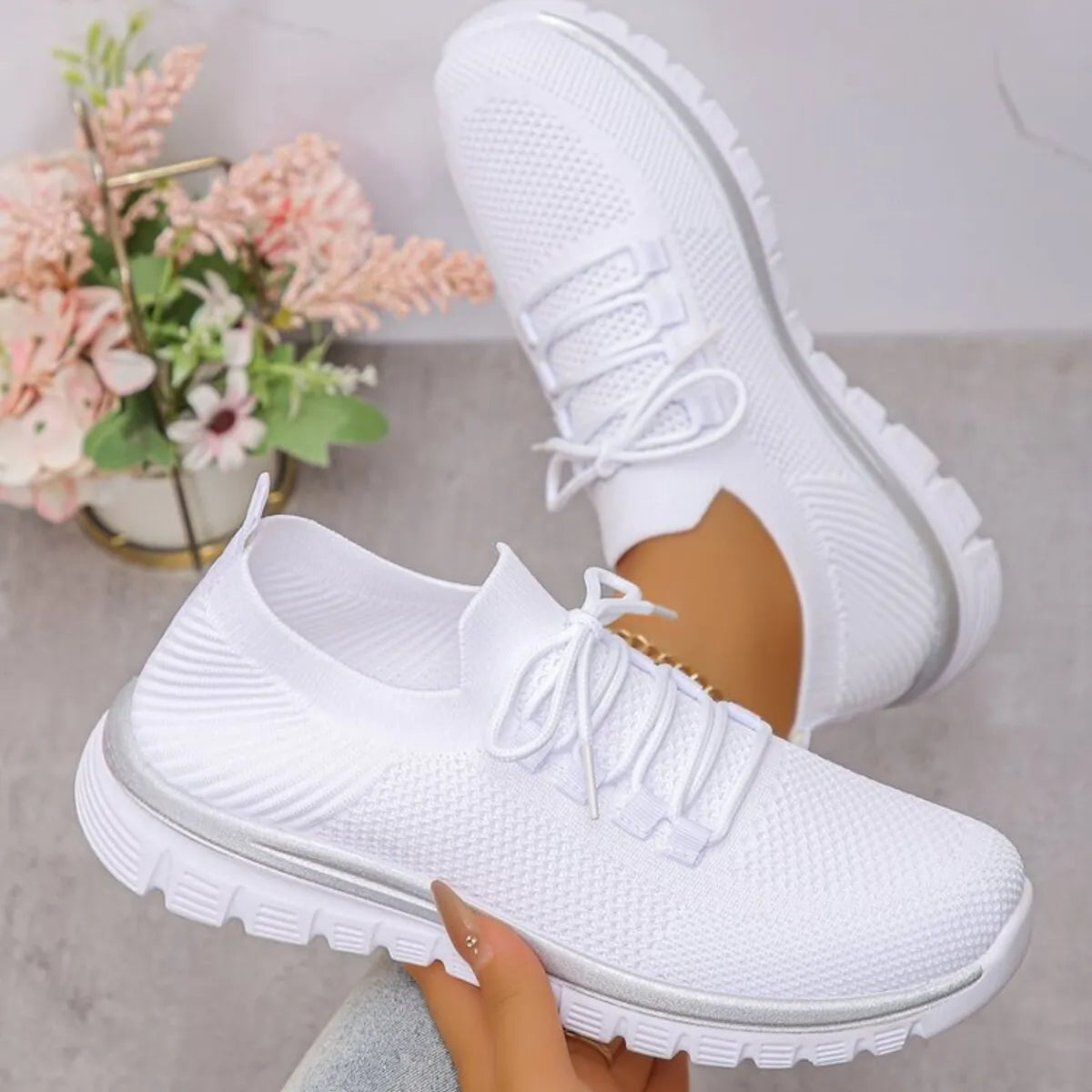 Breathable Mesh Lace Up Athletic - Tigbul's Variety Fashion Shop