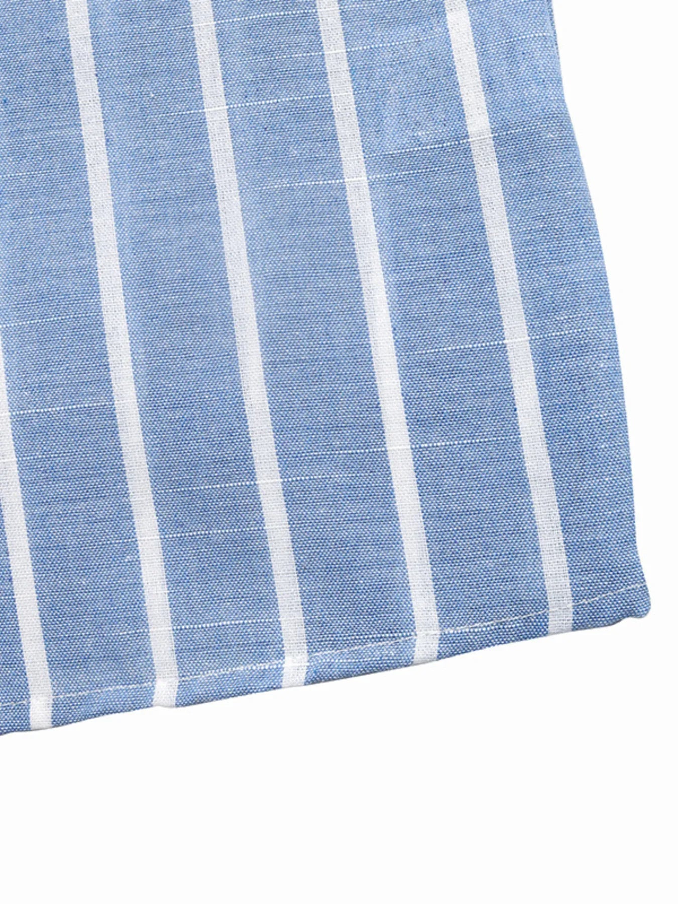 Striped Oversized Button-Down Shirt - Tigbul's Variety Fashion Shop