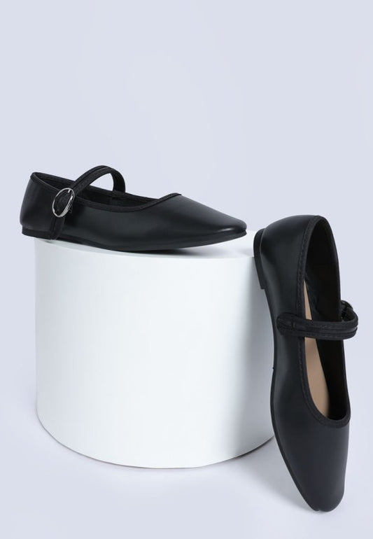 Iker Classic Pin Buckle Ballerinas - Tigbul's Variety Fashion Shop