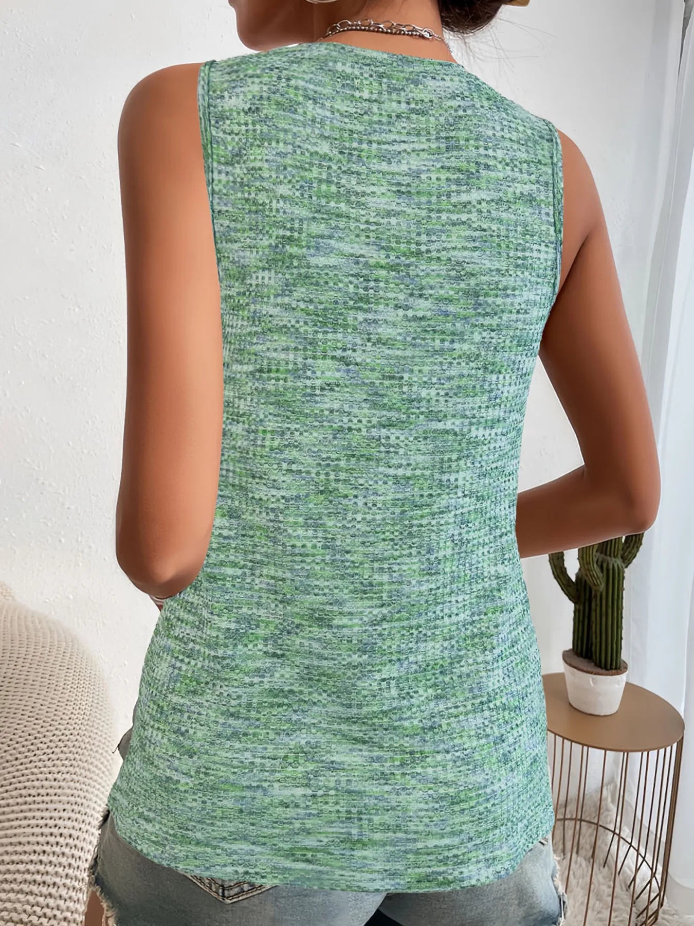 Full Size V-Neck Tank Plus Size - Tigbul's Variety Fashion Shop