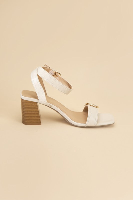 TREATY-S Buckle Sandal Heel - Tigbul's Variety Fashion Shop