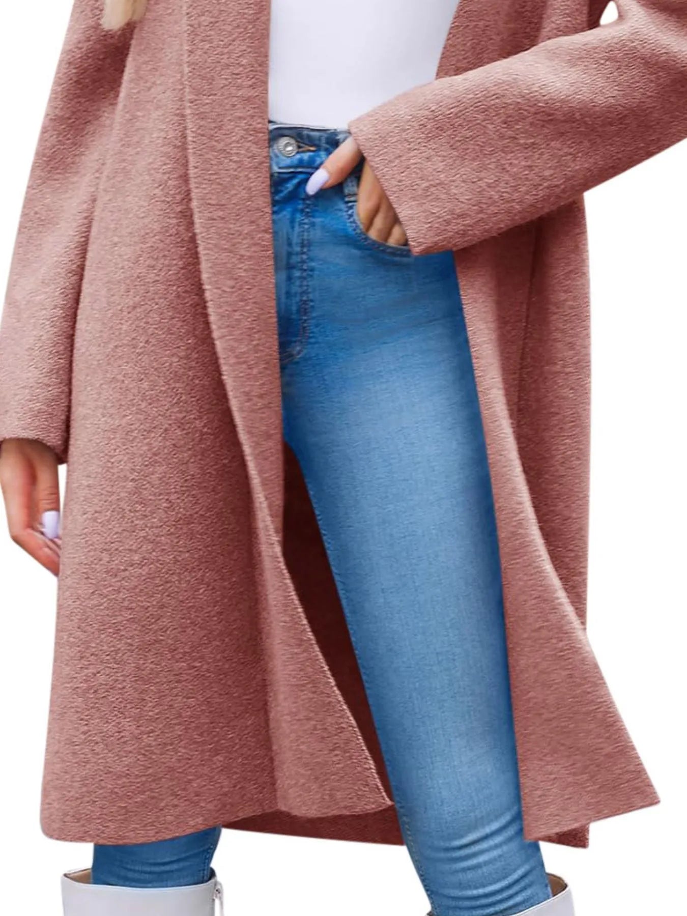 Open Front Longline Coat - Tigbul's Variety Fashion Shop