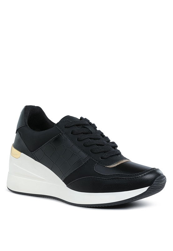 Noltas Chunky Wedge Heel Sneaker - Tigbul's Variety Fashion Shop