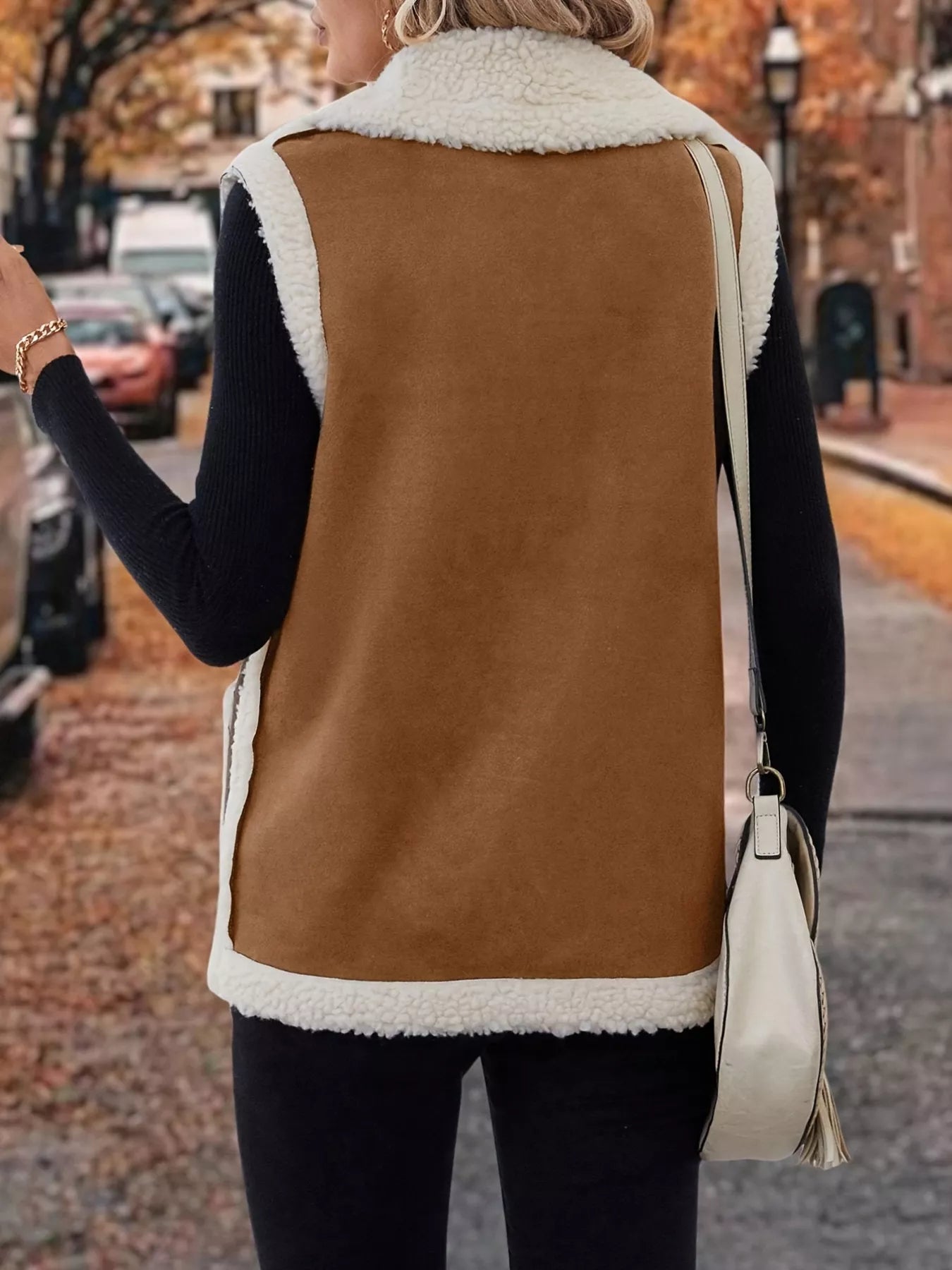 Open Front Vest Coat with Pockets - Tigbul's Variety Fashion Shop